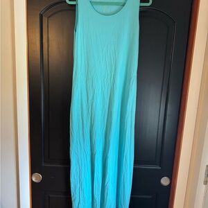 Elle Turquoise Sleeveless Maxi Dress